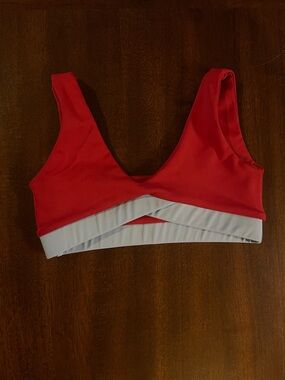 Tiger Friday 13 Reversible Crop Top - Tuscany (Brick and Sky)